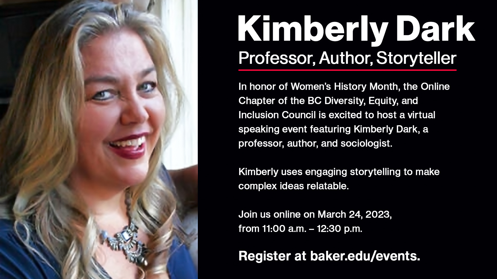 Women's History Month - Kimberly Dark
